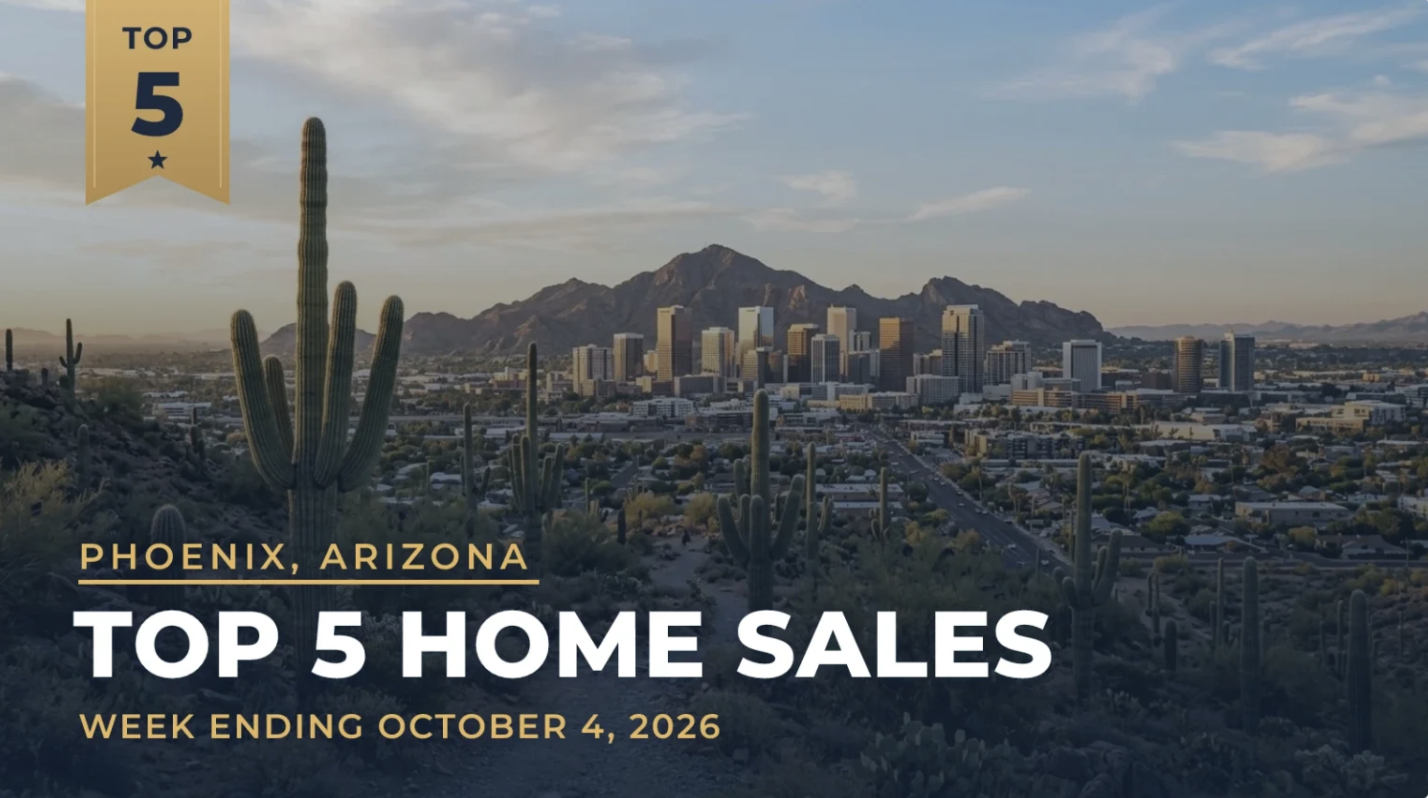 Phoenix, Arizona Metro Area Top 5 Home Sales: A $14 Million Scottsdale Estate Leads a Week of Paradise Valley and Arcadia Sales